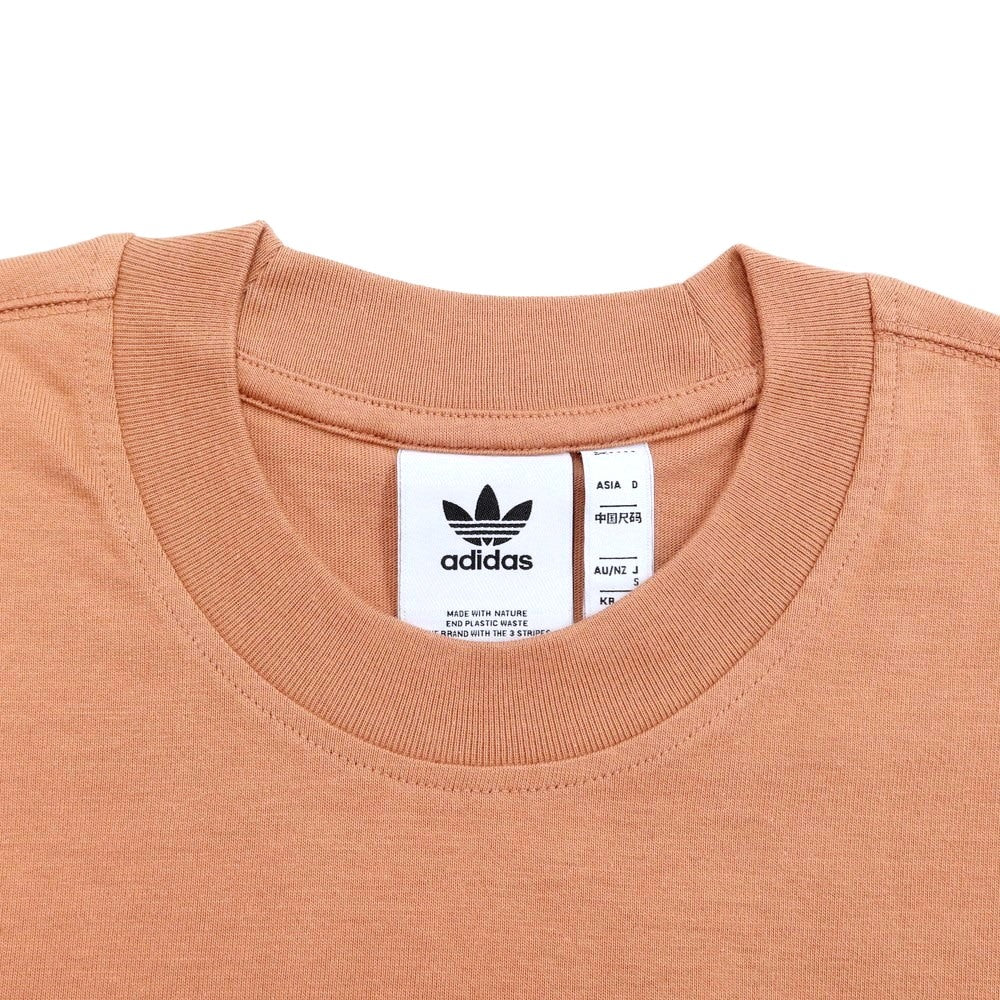 中古】アディダス adidas コットン 半袖Ｔシャツ ピンクベージュ