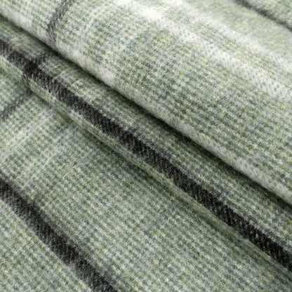 [Used] Glen Prince Cashmere Check Fringe Scarf Sage Green [GRN] [A/W] [Condition Rank B] ​​[Unisex] [768796]