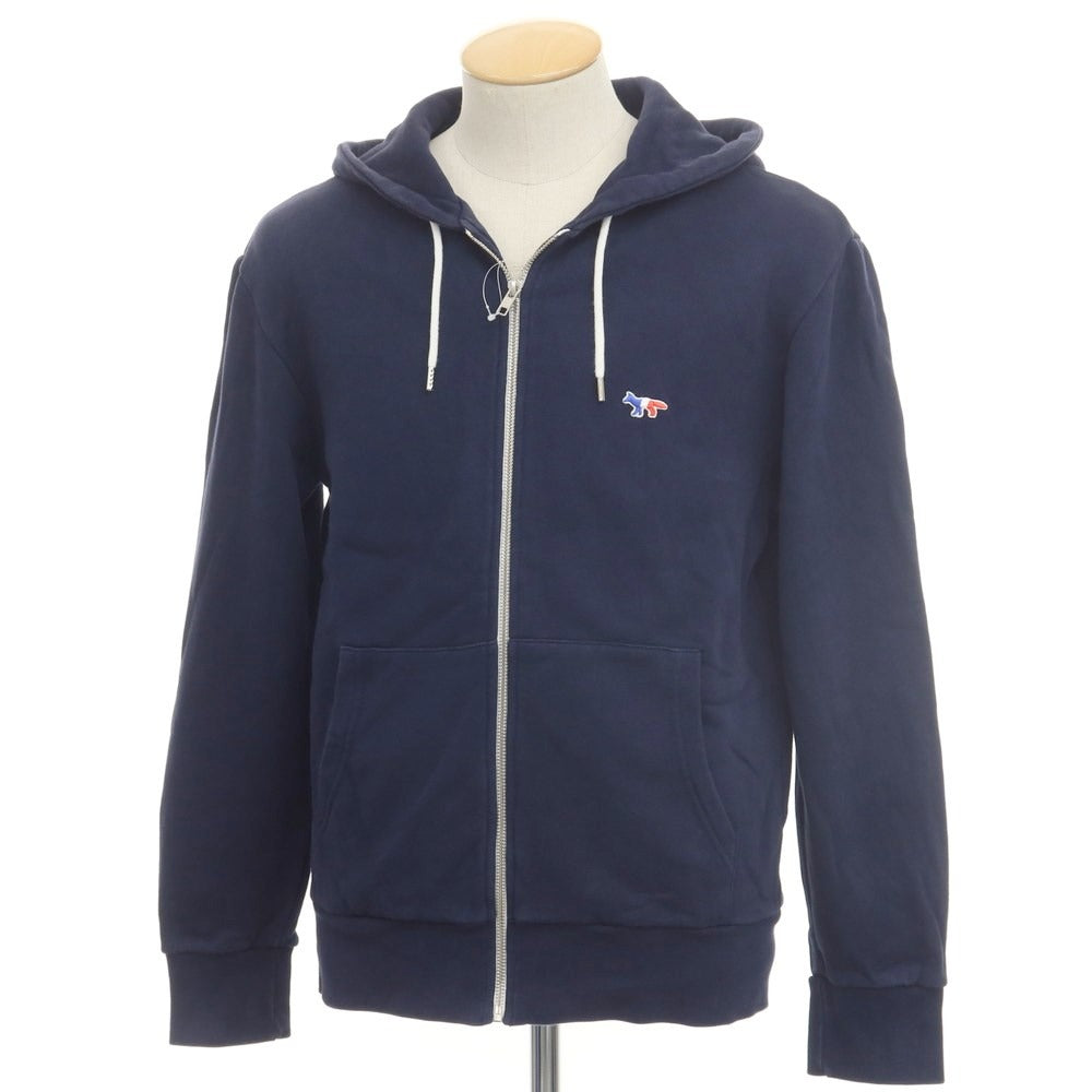 [Used] MAISON KITSUNE Zip-up Sweat Hoodie Navy [Size S] [NVY] [A/W] [Condition Rank C] [Men&