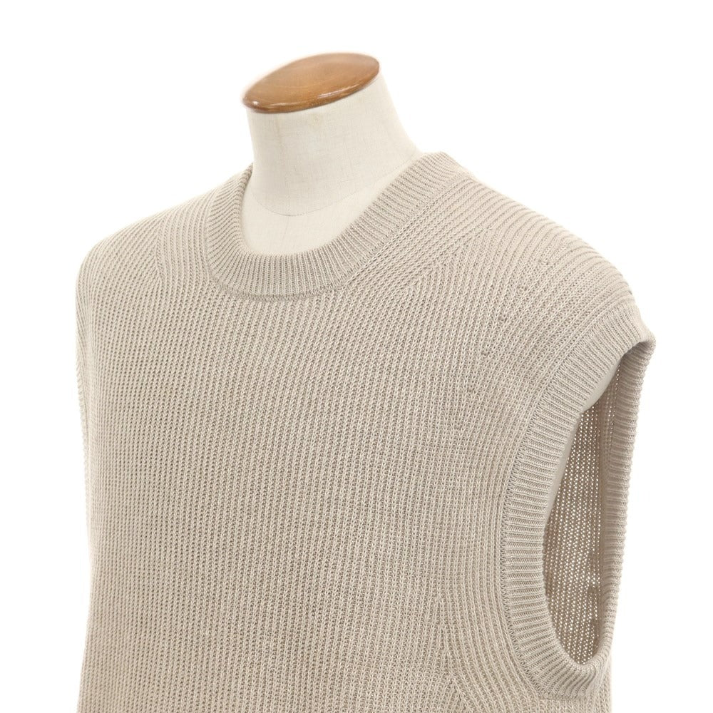 [Used] Unfil Linen Knit Vest Beige [4] [Condition Rank B] [Men&