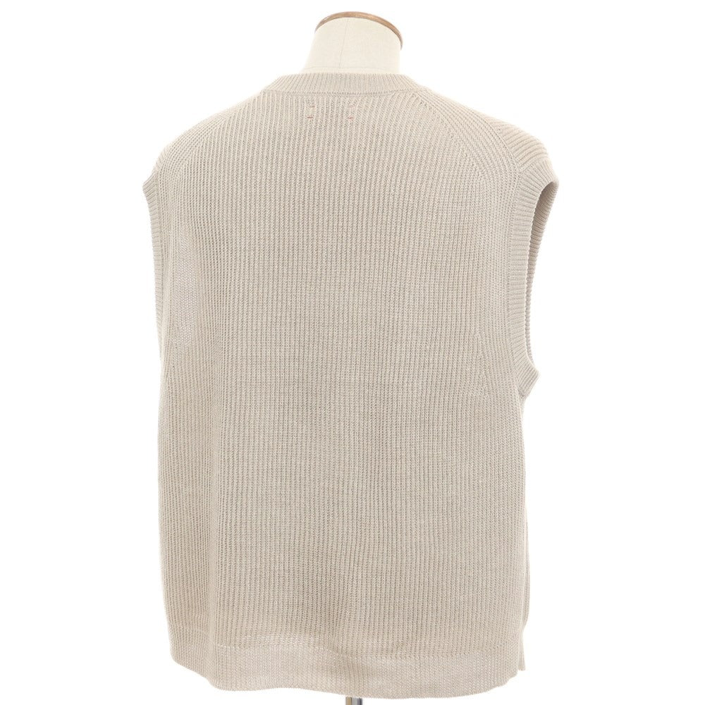 [Used] Unfil Linen Knit Vest Beige [4] [Condition Rank B] [Men&