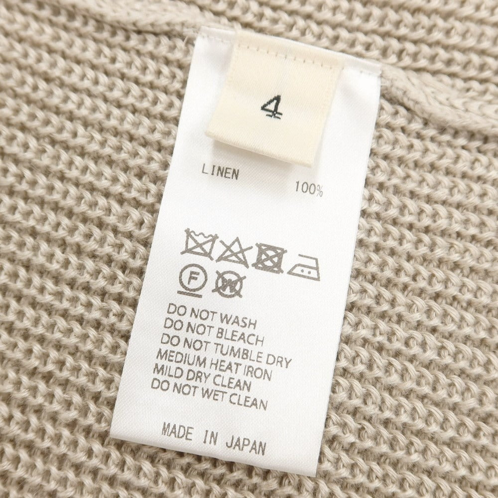 [Used] Unfil Linen Knit Vest Beige [4] [Condition Rank B] [Men&