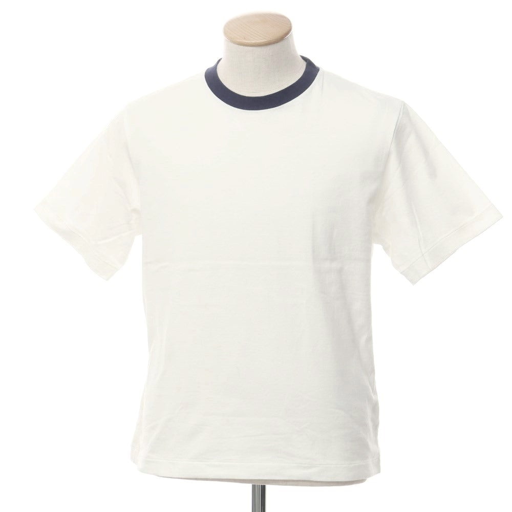 [Used] Brahms blurhms trim short sleeve T-shirt white x navy [0] [Condition rank B] [Men&