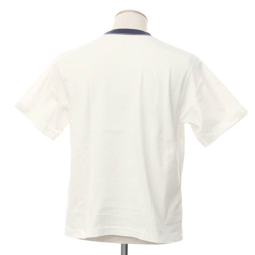 [Used] Brahms blurhms trim short sleeve T-shirt white x navy [0] [Condition rank B] [Men&