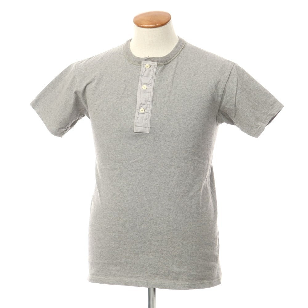 [Used] Nigel Cabourn Henry Neck Short Sleeve T-Shirt Gray [46] [Condition Rank B] [Men&