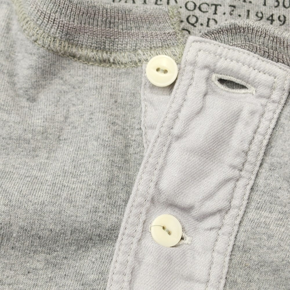 [Used] Nigel Cabourn Henry Neck Short Sleeve T-Shirt Gray [46] [Condition Rank B] [Men&