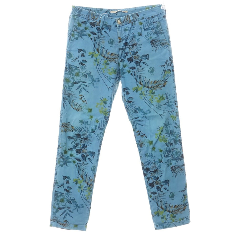 [Used] Chiplus C+ Cotton Botanical Pattern Casual Slacks Pants Blue [34] [Condition Rank D] [Men&