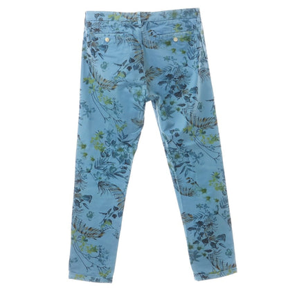 [Used] Chiplus C+ Cotton Botanical Pattern Casual Slacks Pants Blue [34] [Condition Rank D] [Men&