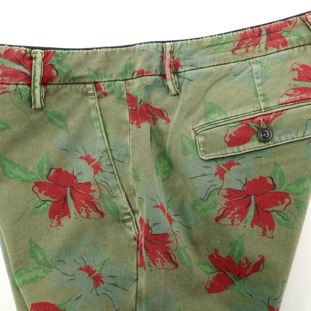 [Used] Department 5 Cotton Botanical Pattern Casual Slacks Pants Olive [33] [Condition Rank C] [Men&