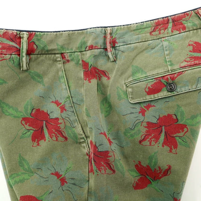 [Used] Department 5 Cotton Botanical Pattern Casual Slacks Pants Olive [33] [Condition Rank C] [Men&