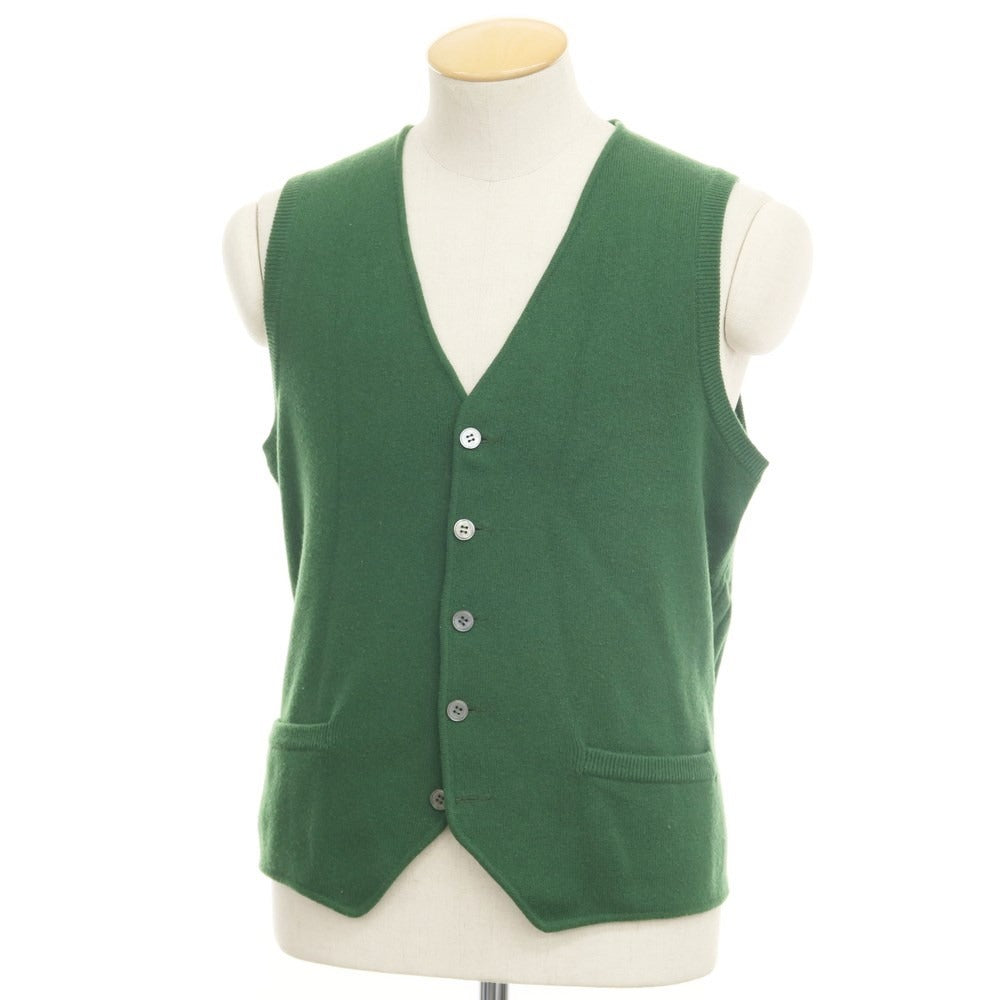 [Used] Settefili Cashmere High Gauge Cashmere Knit Gilet Vest Green [Size S/48] [GRN] [A/W] [Condition Rank B] ​​[Men&