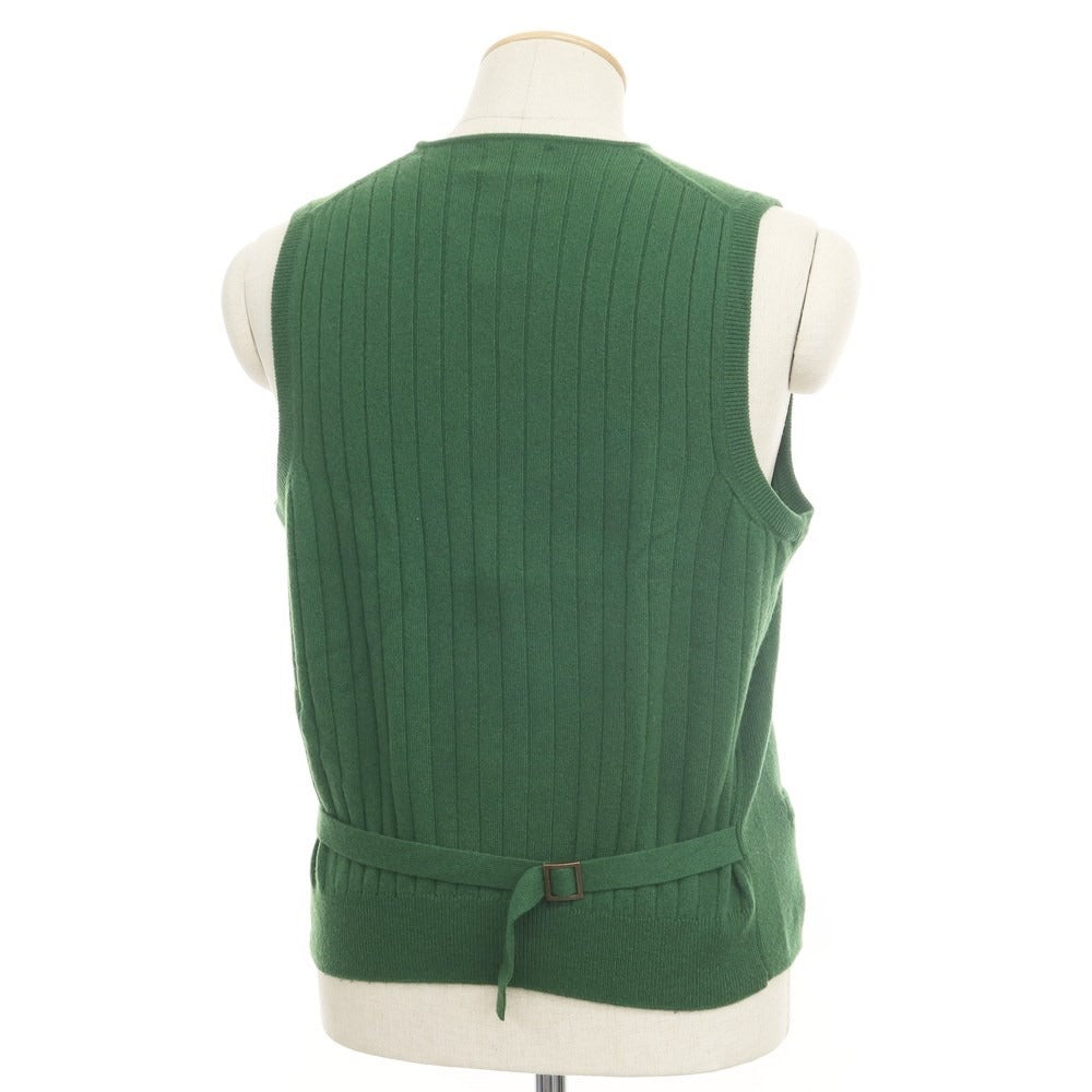 [Used] Settefili Cashmere High Gauge Cashmere Knit Gilet Vest Green [Size S/48] [GRN] [A/W] [Condition Rank B] ​​[Men&