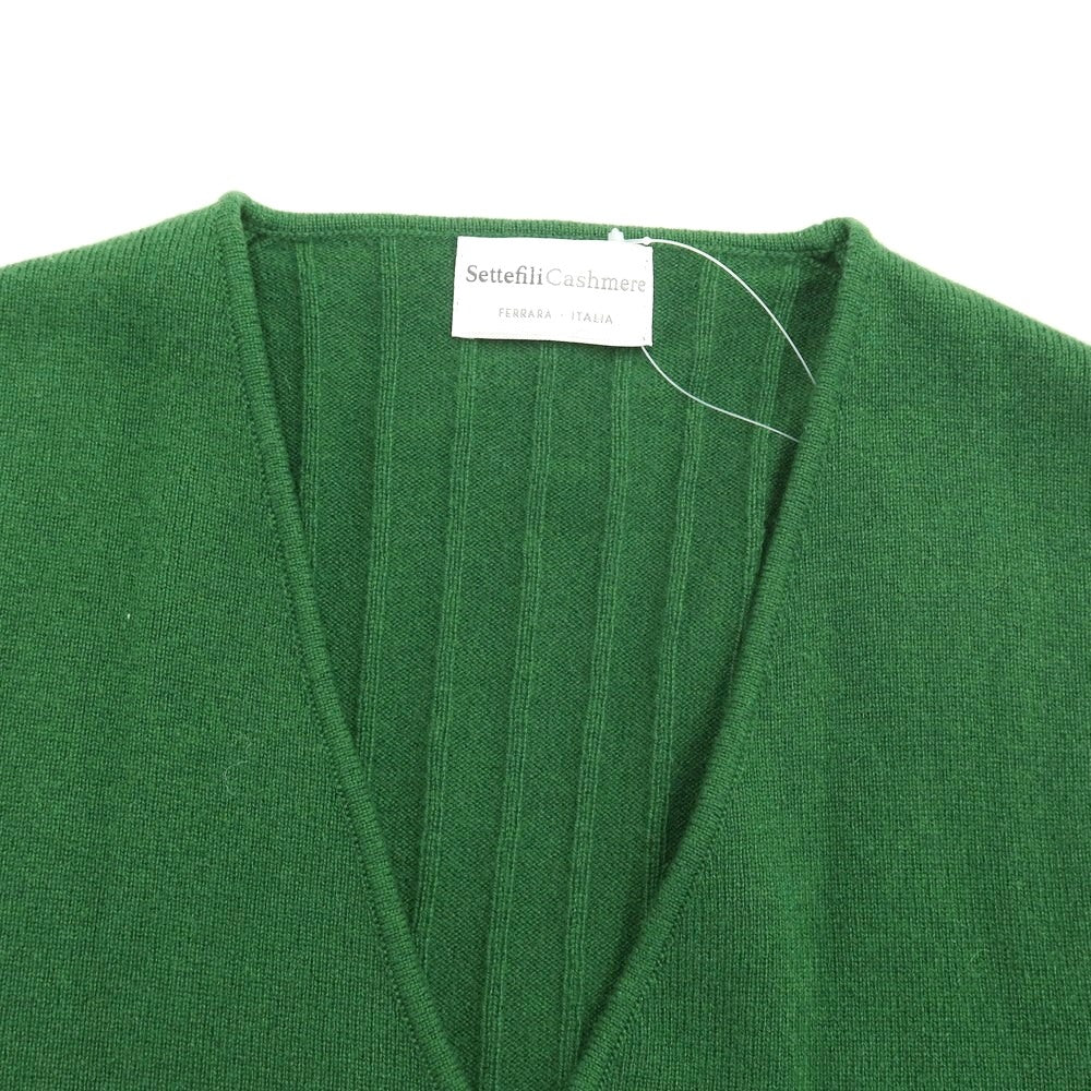 [Used] Settefili Cashmere High Gauge Cashmere Knit Gilet Vest Green [Size S/48] [GRN] [A/W] [Condition Rank B] ​​[Men&