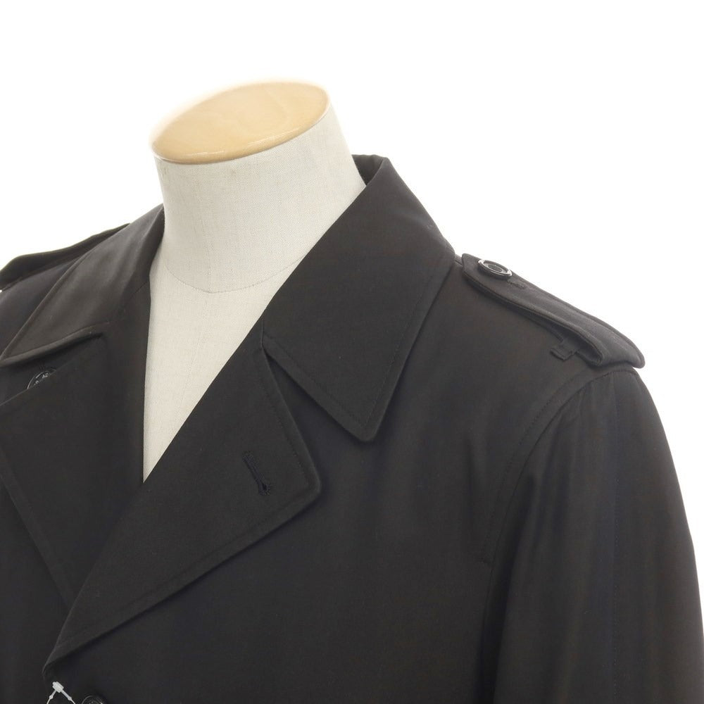 [Used] Aquascutum Twill Cotton Trench Coat Black Brown [34] [Condition Rank A] [Men&