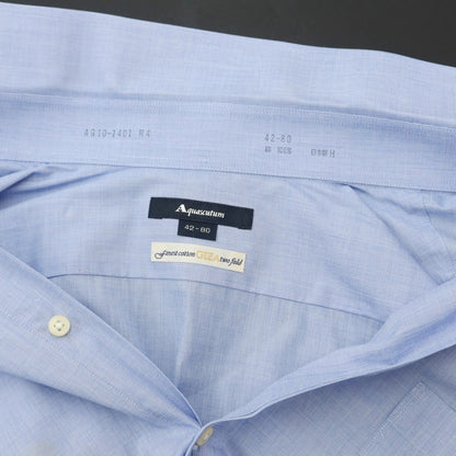 [Used] Aquascutum Cotton Regular Collar Dress Shirt Light Blue [Size 42-80] [BLU] [S/S/A/W] [Condition Rank B] ​​[Men&