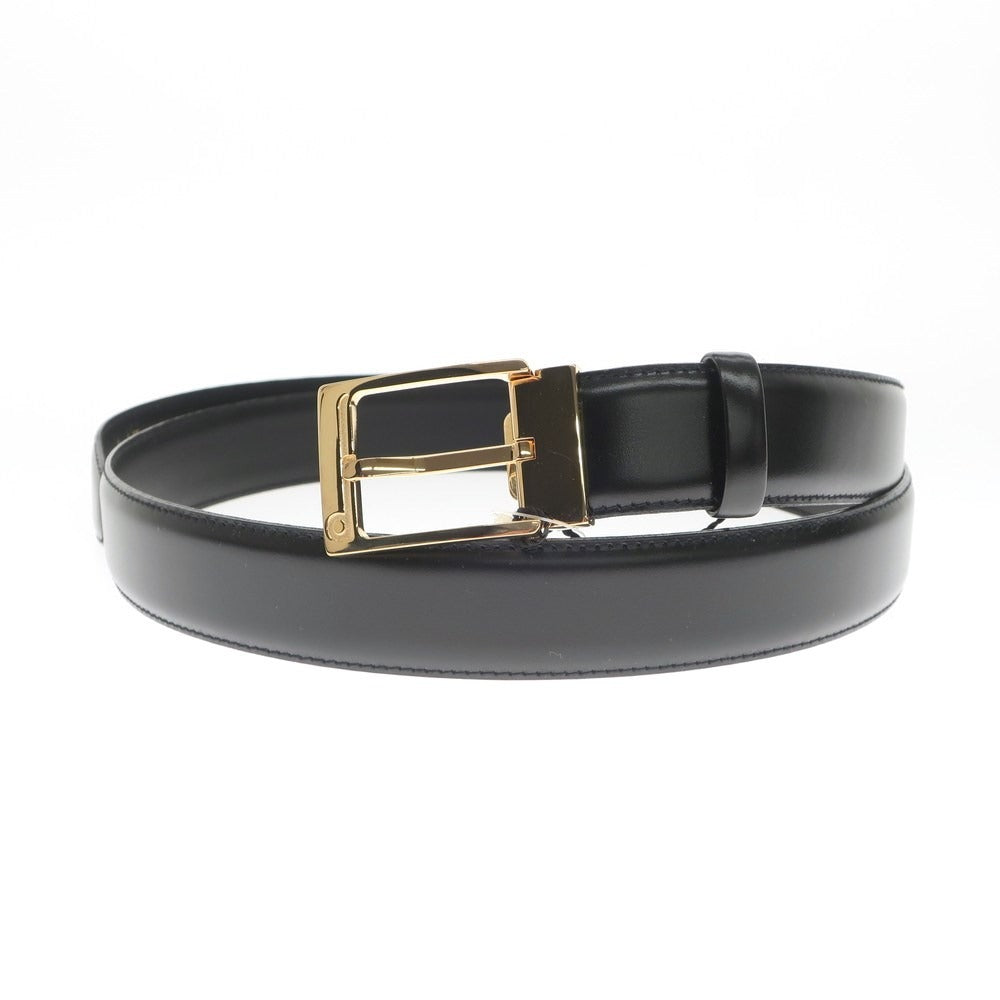 [Used] Dunhill Leather Belt Black [Size 44/112] [BLK] [S/S/A/W] [Condition Rank A] [Men&