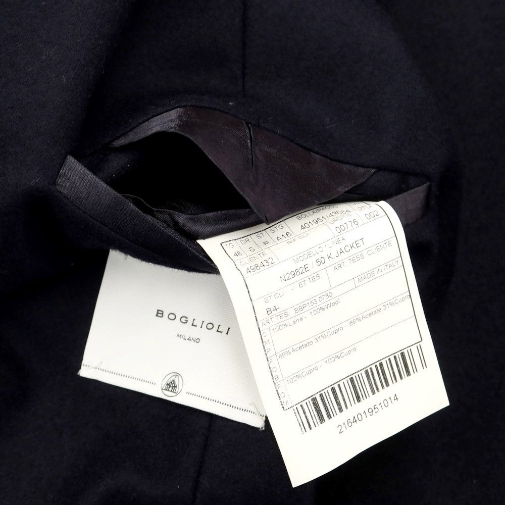 [Used] BOGLIOLI K.JACKET Flannel wool 3 button suit Dark navy [Size 48] [NVY] [A/W] [Condition rank A] [Men&