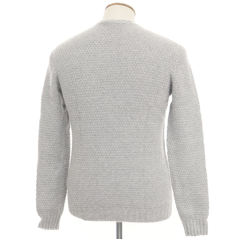 [Used] Drumohr mid-gauge wool crew neck knit, light grey [size 48] [GRY] [A/W] [Condition: C] [Men&