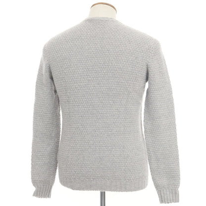 [Used] Drumohr mid-gauge wool crew neck knit, light grey [size 48] [GRY] [A/W] [Condition: C] [Men&