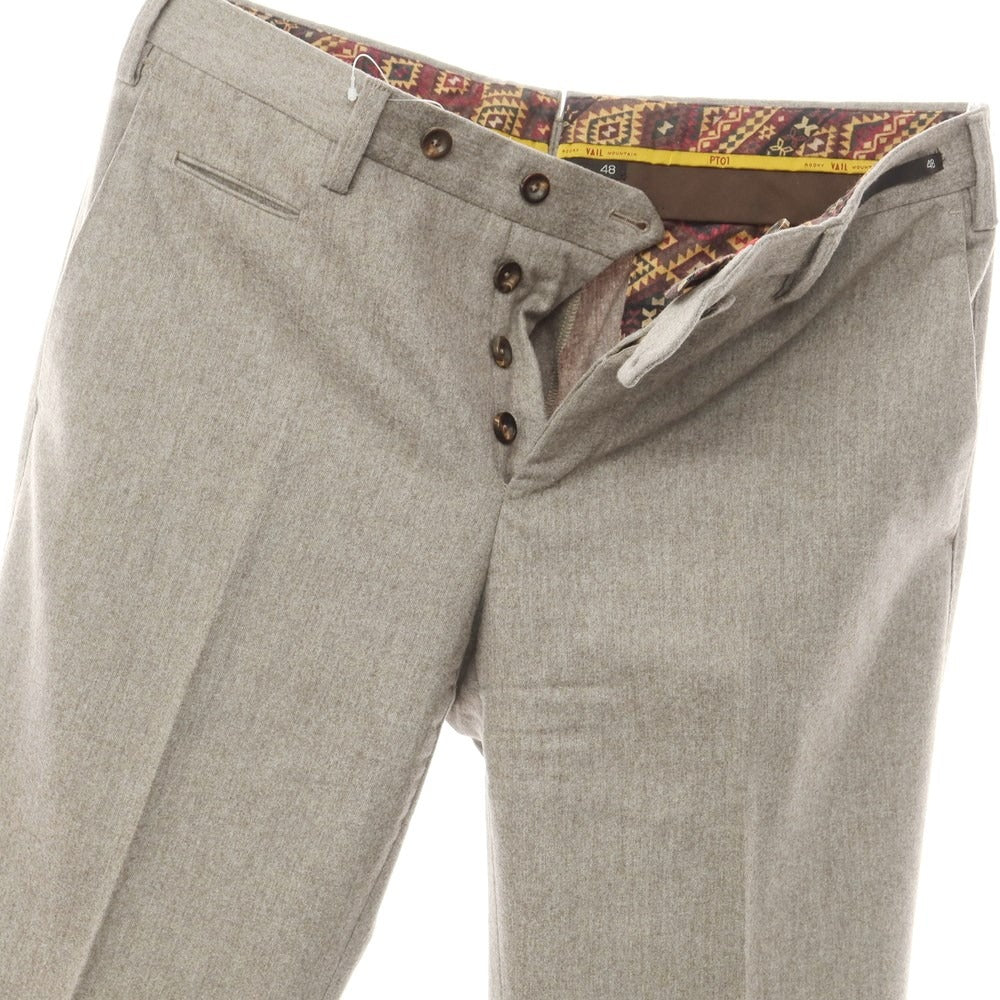 [Used] PT01 Wool Casual Slacks Pants Light Beige [Size 48] [BEI] [A/W] [Condition Rank D] [Men&