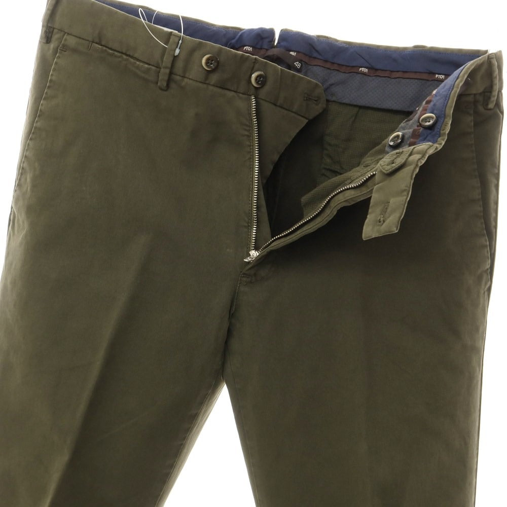 [Used] PT01 Cotton Casual Slacks Pants Olive [48] [Condition Rank C] [Men&