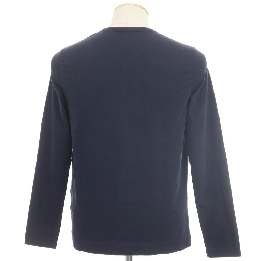 [Used] CIRCOLO 1901 Stretch Cotton Henry Neck Long Sleeve T-Shirt Navy [Size XS] [NVY] [S/S/A/W] [Condition Rank B] ​​[Men&