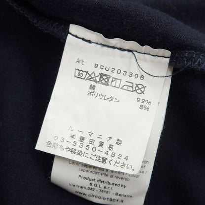 [Used] CIRCOLO 1901 Stretch Cotton Henry Neck Long Sleeve T-Shirt Navy [Size XS] [NVY] [S/S/A/W] [Condition Rank B] ​​[Men&