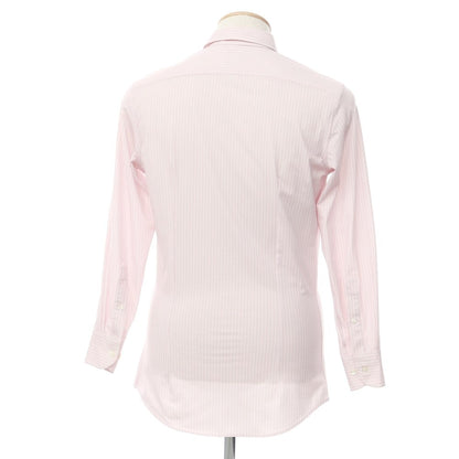 [Used] TRAIANO nylon polyester striped casual shirt, pink x white [Size 37] [PNK] [S/S/A/W] [Condition Rank C] [Men&