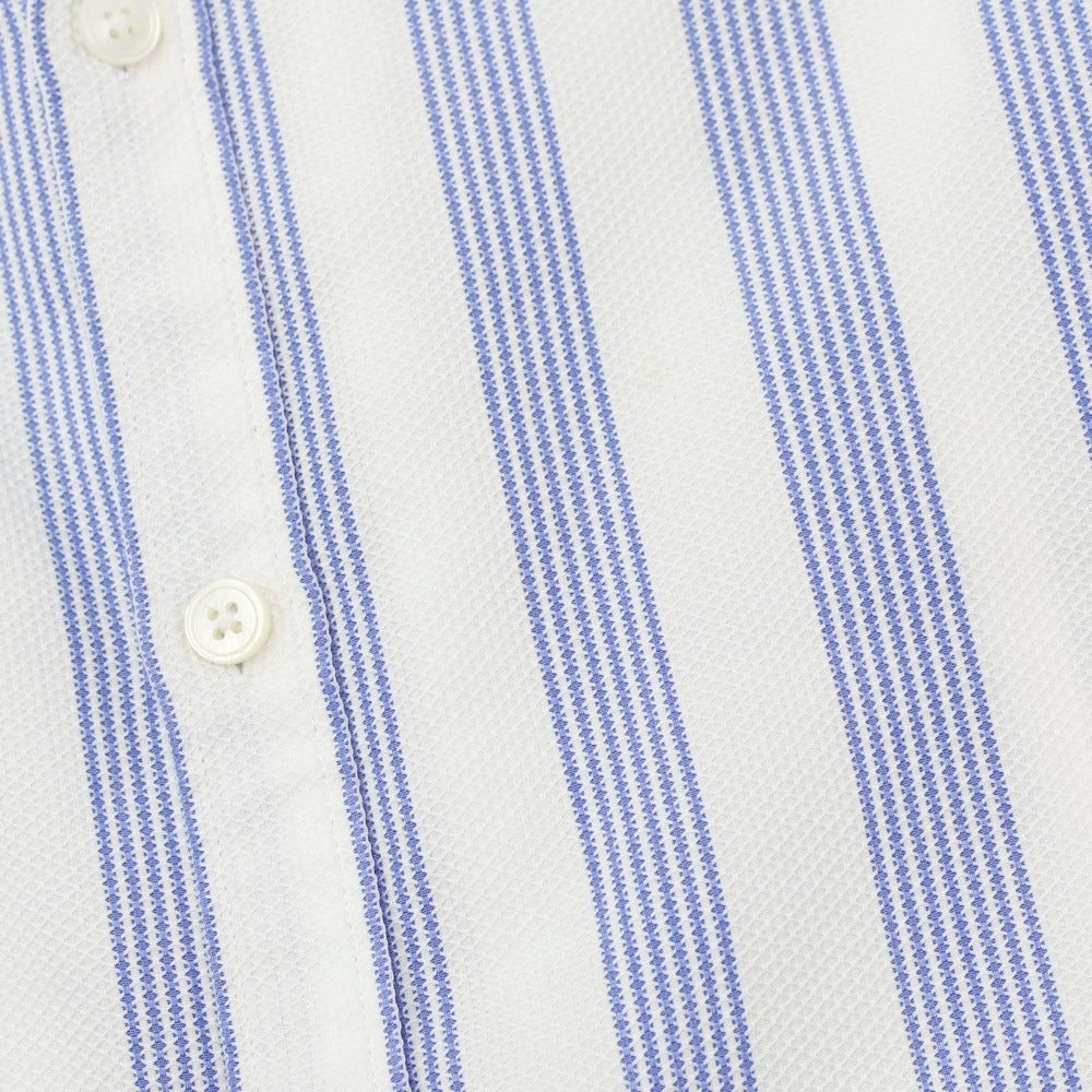 [Used] Bagutta Cotton Band Collar Casual Shirt White x Blue [Size 38] [WHT] [S/S/A/W] [Condition Rank C] [Men&