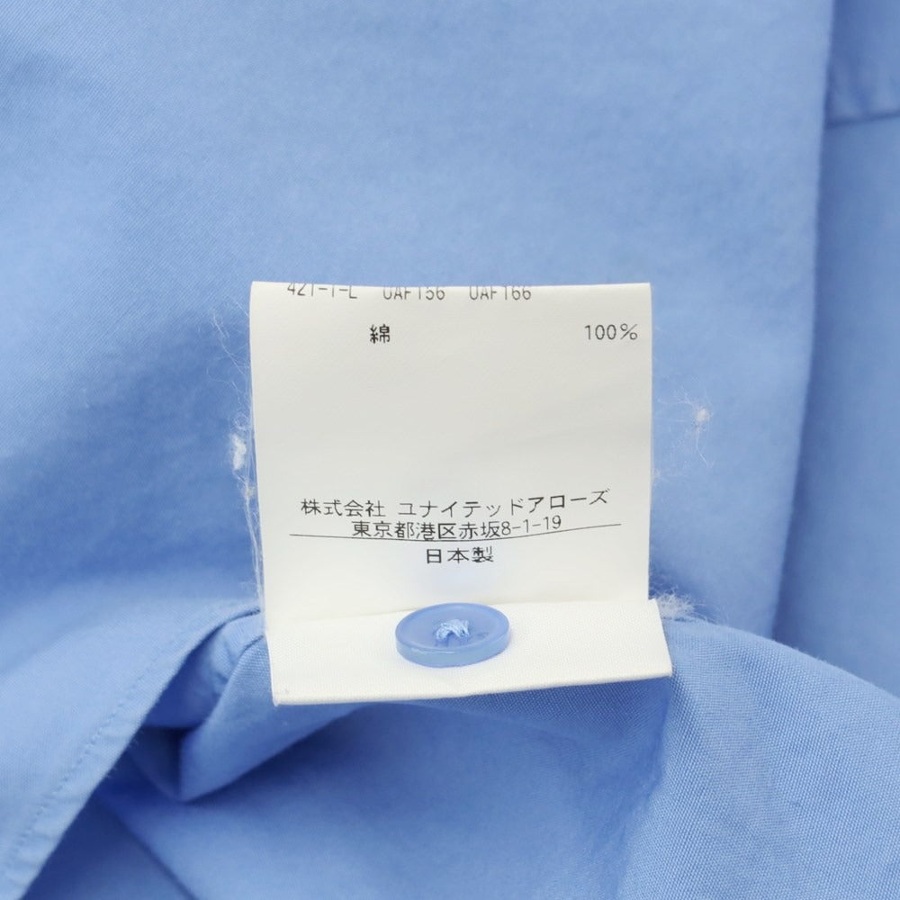 [Used] UNITED ARROWS Cotton Band Collar Casual Shirt Light Blue [Size S] [BLU] [S/S/A/W] [Condition Rank C] [Men&