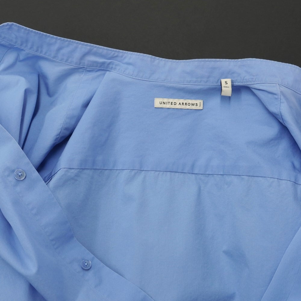 [Used] UNITED ARROWS Cotton Band Collar Casual Shirt Light Blue [Size S] [BLU] [S/S/A/W] [Condition Rank C] [Men&