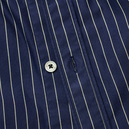 [Used] ESTNATION Cotton polyester striped band collar casual shirt, navy x light yellow [Size M] [NVY] [S/S/A/W] [Condition rank B] ​​[Men&