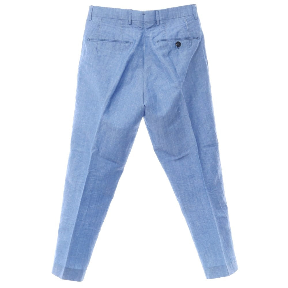 [Used] BERWICH Wool Linen Casual Slacks Pants Blue [44] [Condition Rank C] [Men&