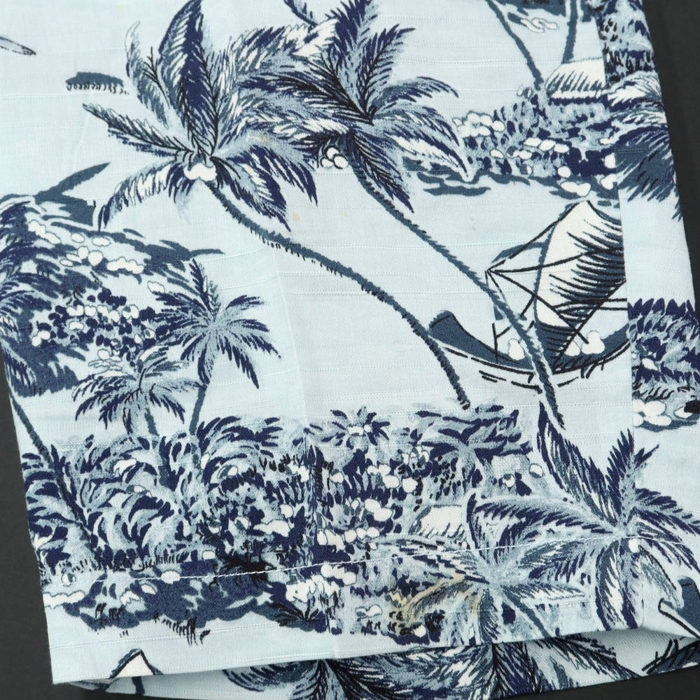 [Used] PT TORINO BERMUDA Cotton Botanical Print Shorts Light Blue [46] [Condition Rank C] [Men&