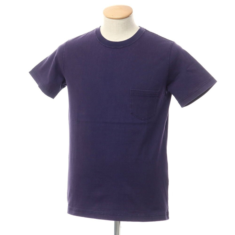 [Used] REMI RELIEF Slub Cotton Pocket Short Sleeve T-Shirt Purple Navy [S] [Condition Rank B] [Men&