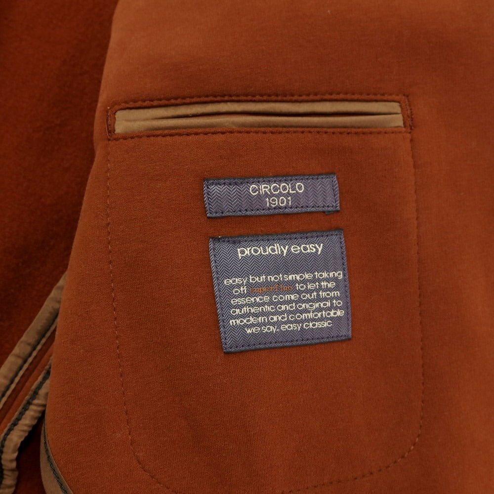 [Used] CIRCOLO 1901 Cotton Stretch 2B Casual Jacket Light Brown [Size 50] [BRW] [A/W] [Condition Rank B] ​​[Men&