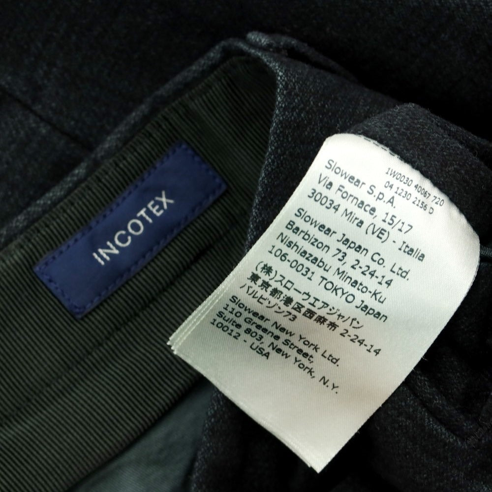 [Used] INCOTEX Cotton Polyester Check Casual Slacks Pants Green [Size 44] [GRN] [S/S/A/W] [Condition Rank B] ​​[Men&