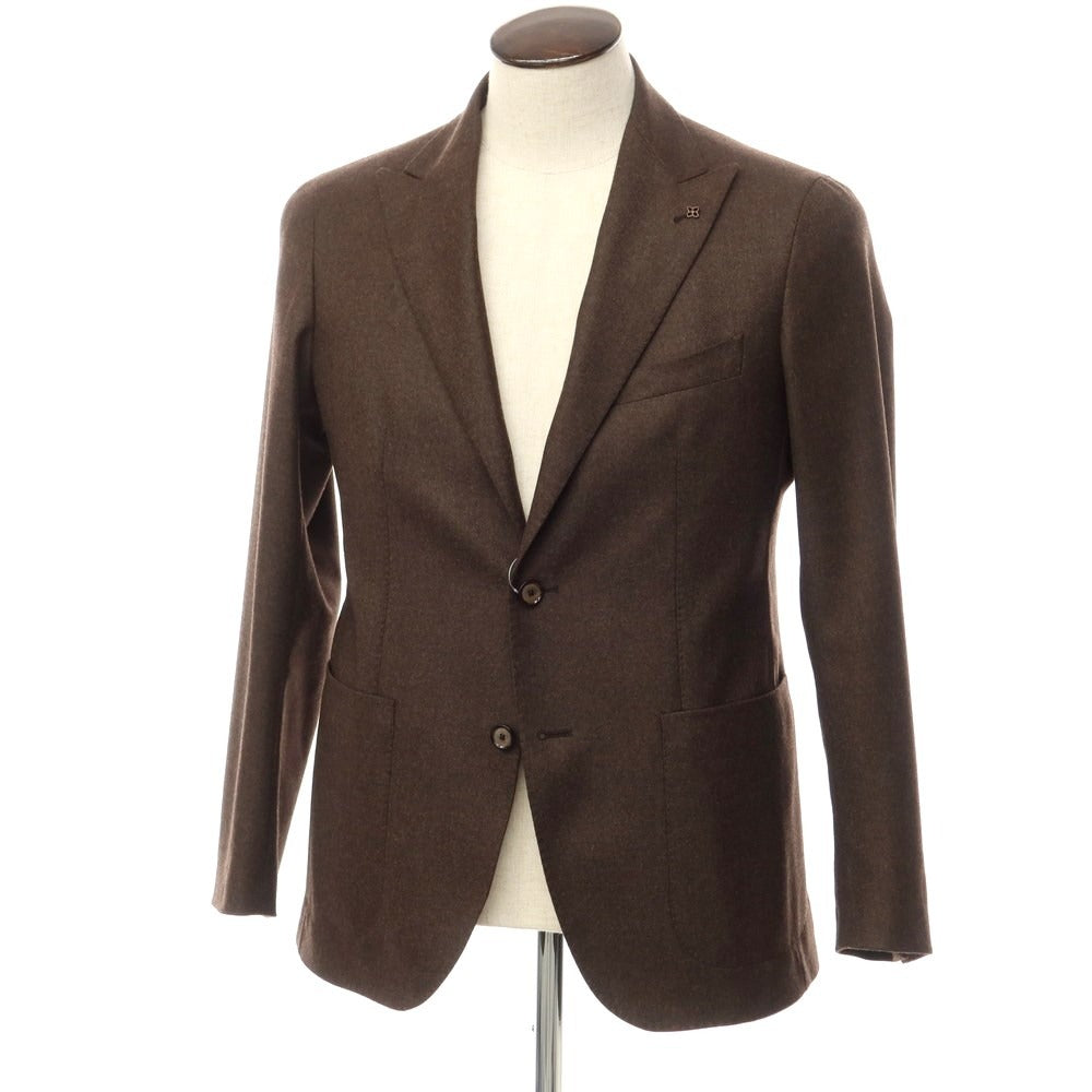 [Used] TAGLIATORE wool cashmere 2B tailored jacket, brown [size 48] [BRW] [A/W] [Condition rank A] [Men&