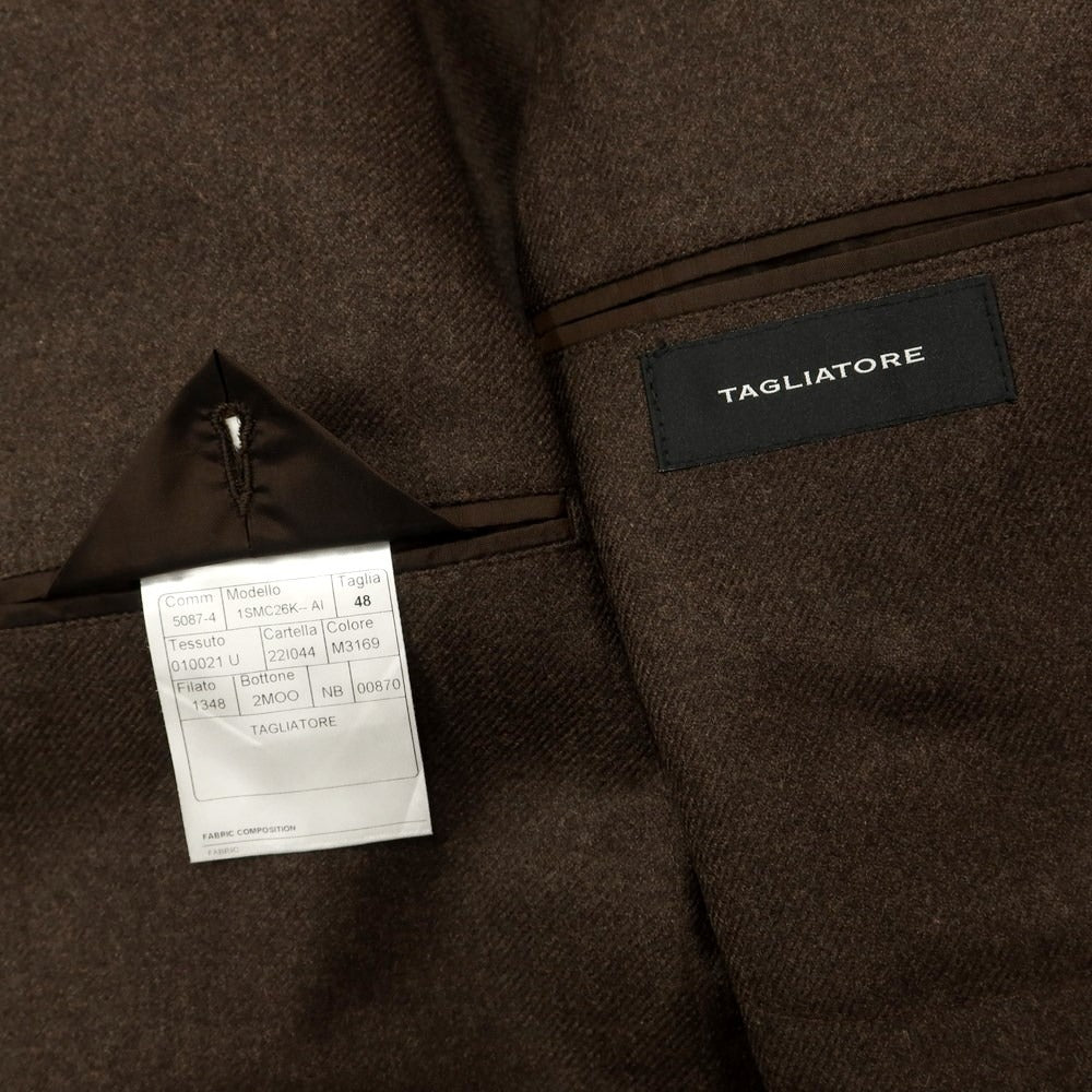 [Used] TAGLIATORE wool cashmere 2B tailored jacket, brown [size 48] [BRW] [A/W] [Condition rank A] [Men&