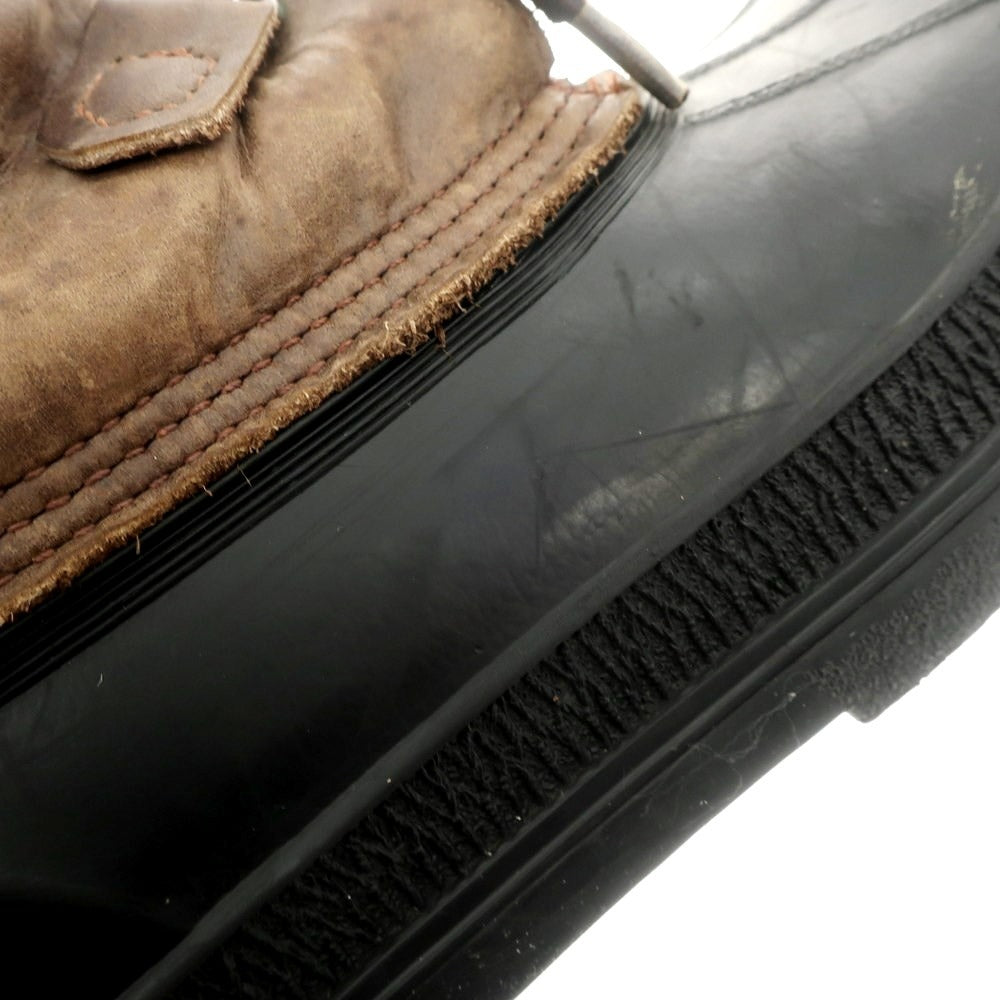 [Used] LLBean Leather Winter Boots Grayish Brown x Black [Size 9] [BRW] [A/W] [Condition Rank C] [Men&