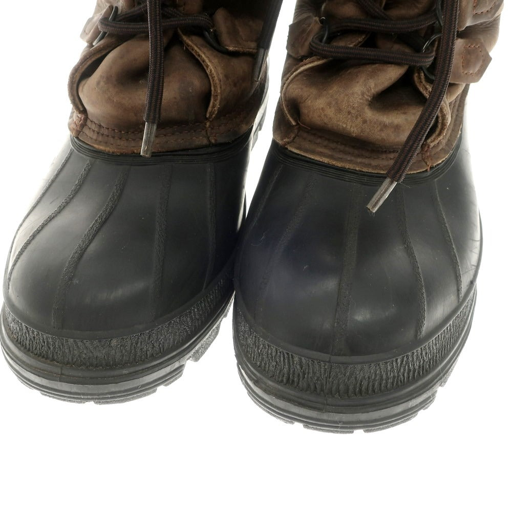 [Used] LLBean Leather Winter Boots Grayish Brown x Black [Size 9] [BRW] [A/W] [Condition Rank C] [Men&