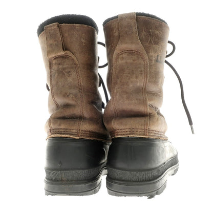 [Used] LLBean Leather Winter Boots Grayish Brown x Black [Size 9] [BRW] [A/W] [Condition Rank C] [Men&