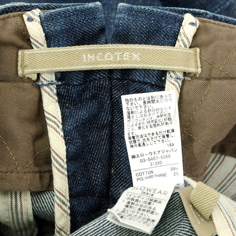 [Used] INCOTEX denim slacks pants navy [size 30] [NVY] [S/S/A/W] [Condition rank B] ​​[Men&