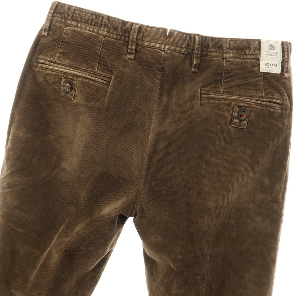 [Used] Icon Cotton Corduroy Slacks Pants Brown [Size 46] [BRW] [A/W] [Condition Rank B] ​​[Men&