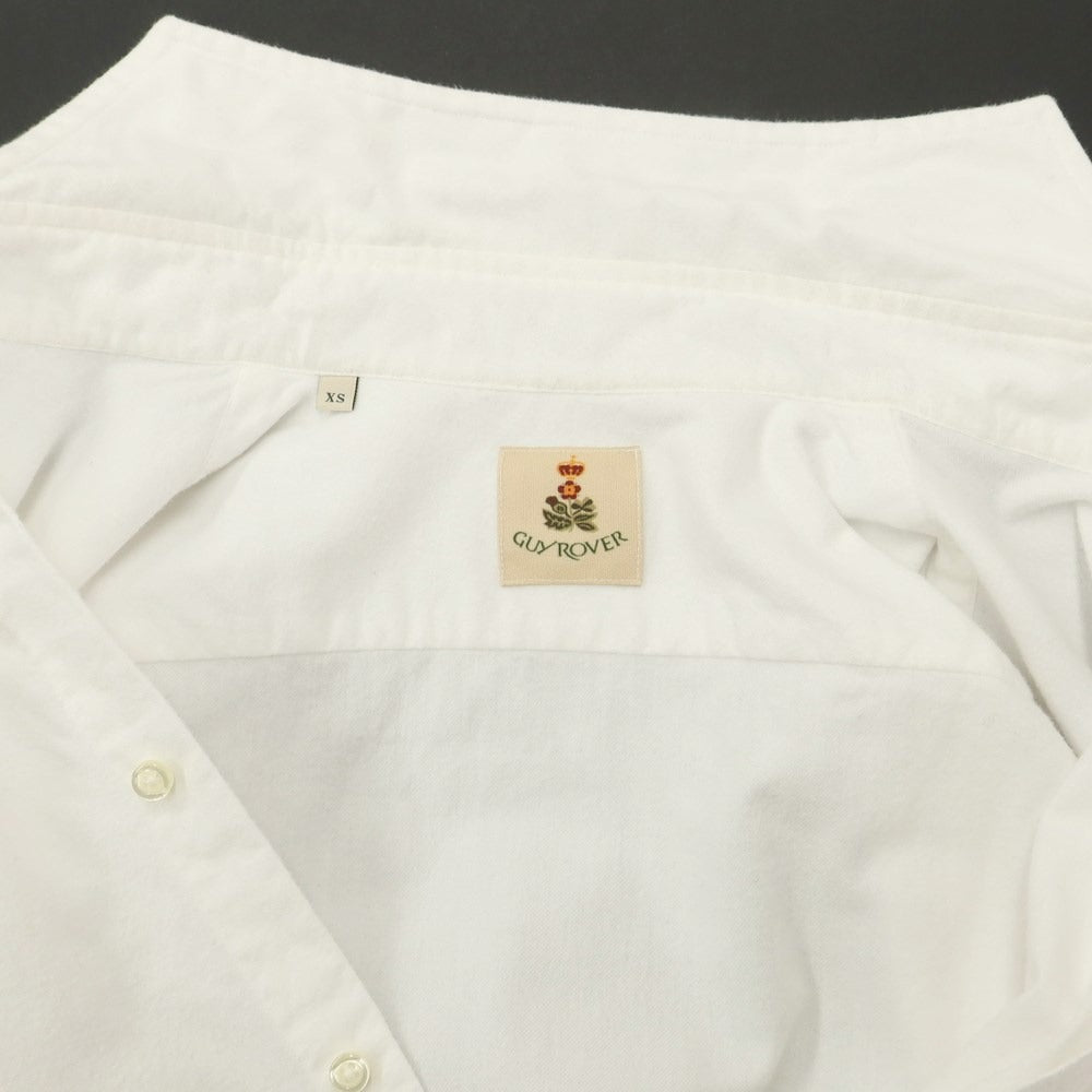 [Used] GUY ROVER Cotton Horizontal Collar Casual Shirt White [Size XS] [WHT] [A/W] [Condition Rank C] [Men&