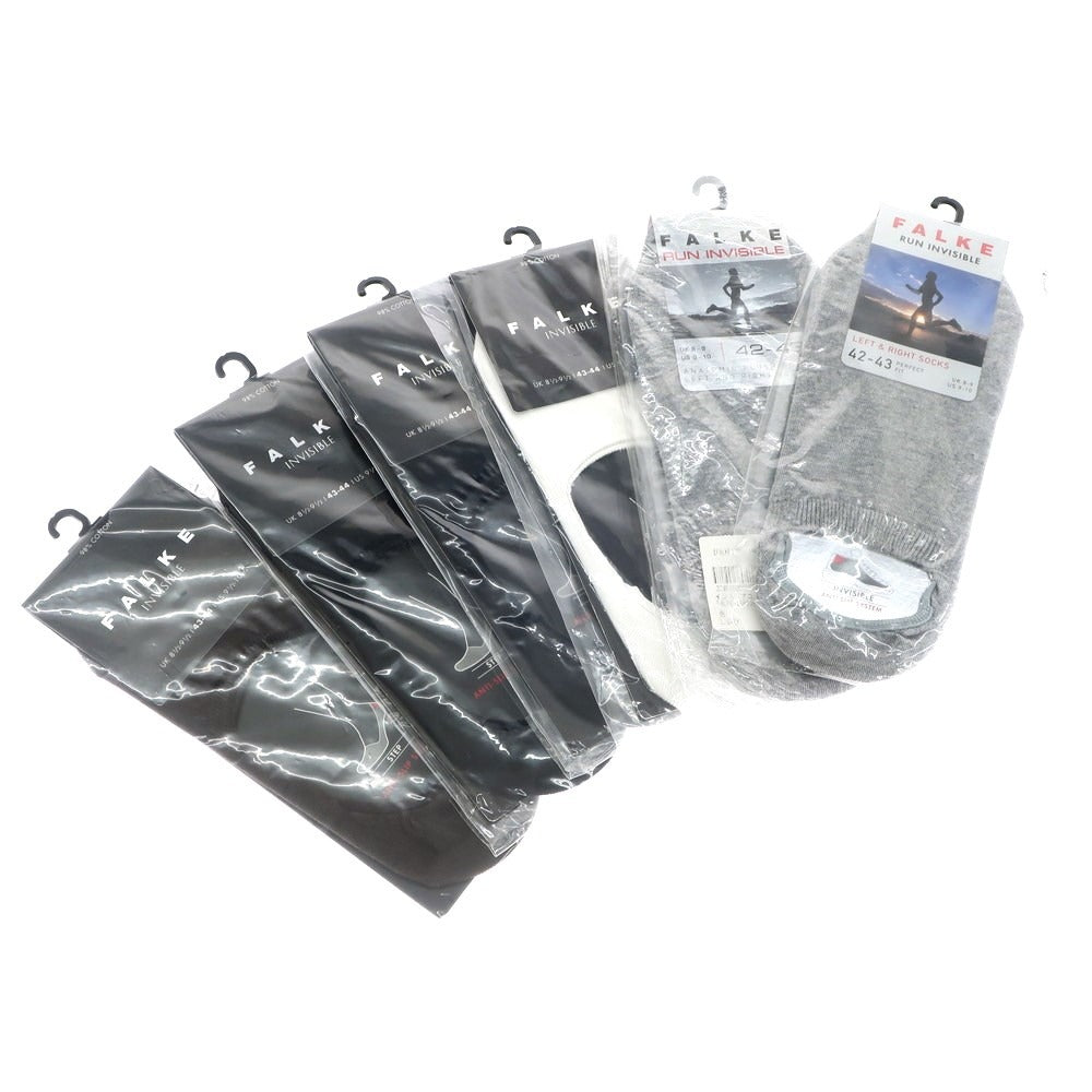 [Used] [Unused] FALKE shoe-in socks, set of 6 pairs, black x grey [Size (black, brown, white) 43-44 (grey) 42-43] [BLK] [S/S/A/W] [Condition rank S] [Men&