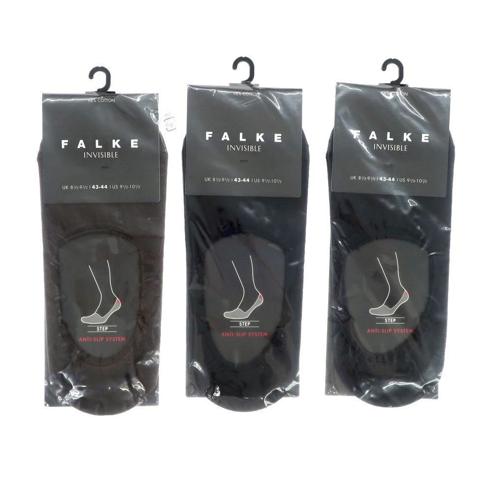 [Used] [Unused] FALKE shoe-in socks, set of 6 pairs, black x grey [Size (black, brown, white) 43-44 (grey) 42-43] [BLK] [S/S/A/W] [Condition rank S] [Men&
