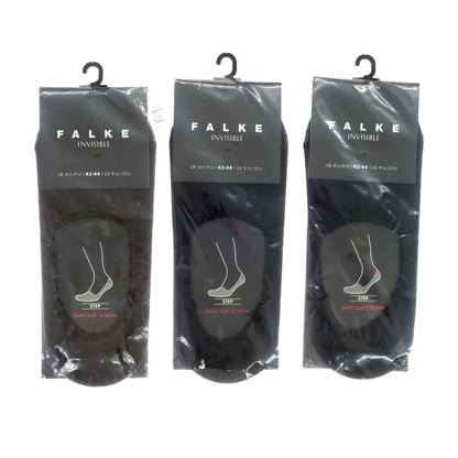 [Used] [Unused] FALKE shoe-in socks, set of 6 pairs, black x grey [Size (black, brown, white) 43-44 (grey) 42-43] [BLK] [S/S/A/W] [Condition rank S] [Men&