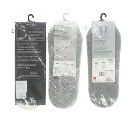 [Used] [Unused] FALKE shoe-in socks, set of 6 pairs, black x grey [Size (black, brown, white) 43-44 (grey) 42-43] [BLK] [S/S/A/W] [Condition rank S] [Men&