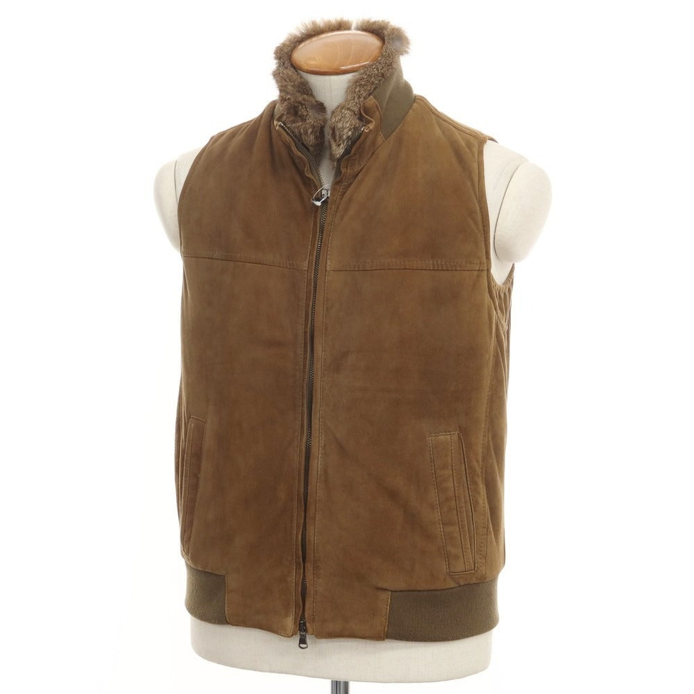 [Used] EMMETI goat suede leather padded vest brown [size 46] [BRW] [A/W] [condition rank C] [men&